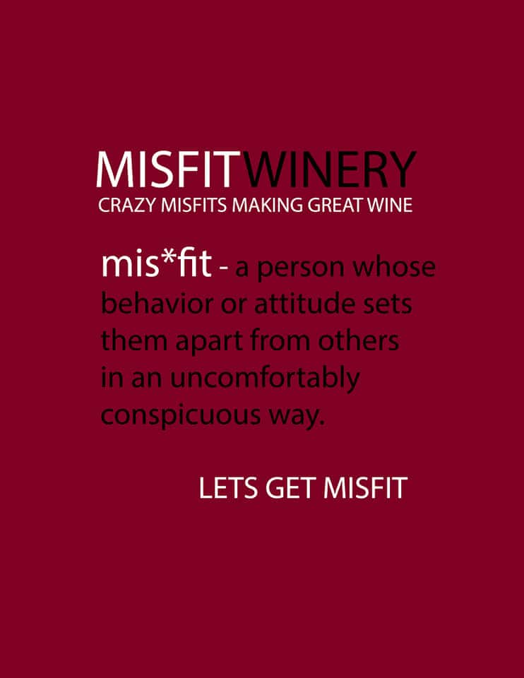 Misfit Winery is a boutique winery close to Washington, D.C. We import the highest quality ingredients to make the best flavors possible.